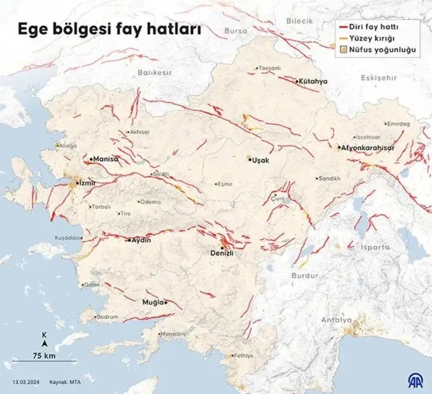 MTA, Malatya depremi sonrası diri fay haritasını güncelledi: Riskli iller ve ilçeler açıklandı 4